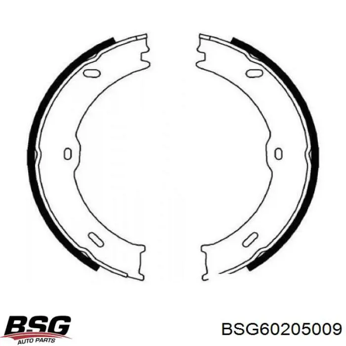 BSG60205009 BSG колодки ручника/стоянкового гальма