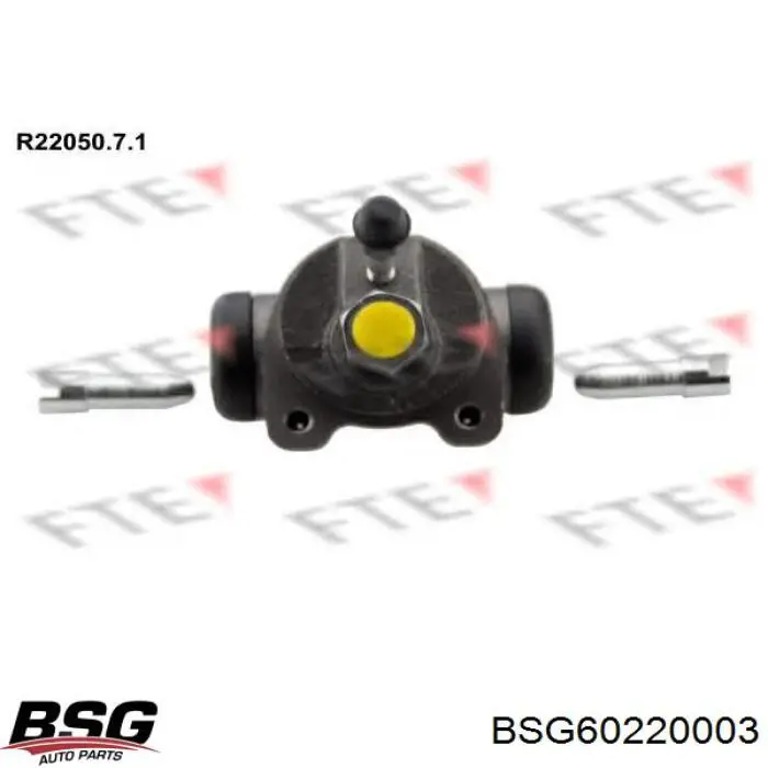 Купити BSG60220003 BSG Циліндр гальмівний колісний/робітник, задній