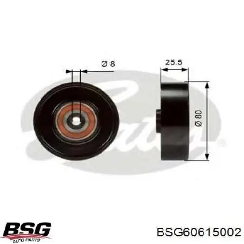 Натяжний ролик BSG BSG60615002 ціна, від 13.13 USD