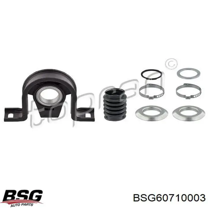 Підвісний підшипник карданного валу BSG BSG60710003 ціна, від 30.96 USD
