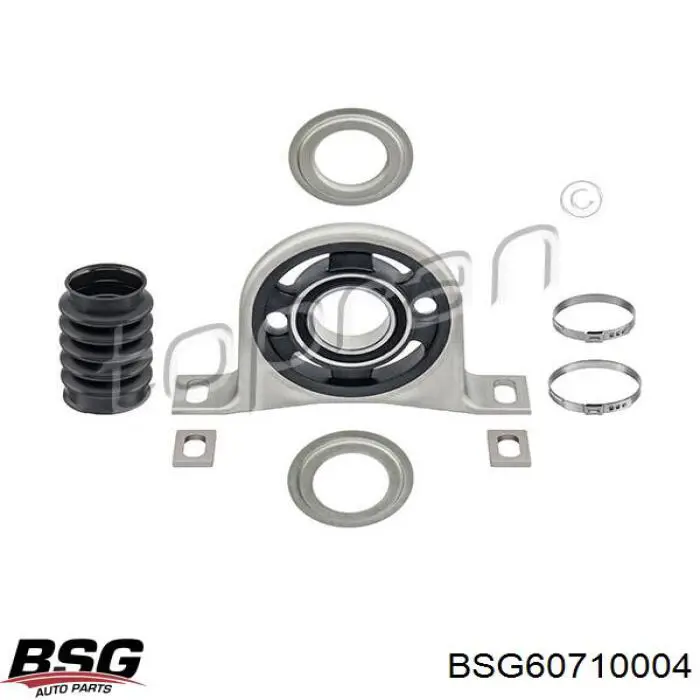 Підвісний підшипник карданного валу BSG BSG60710004 ціна, від 46.22 USD