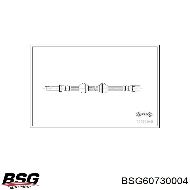 Купити BSG60730004 BSG Гальмівні шланги передні