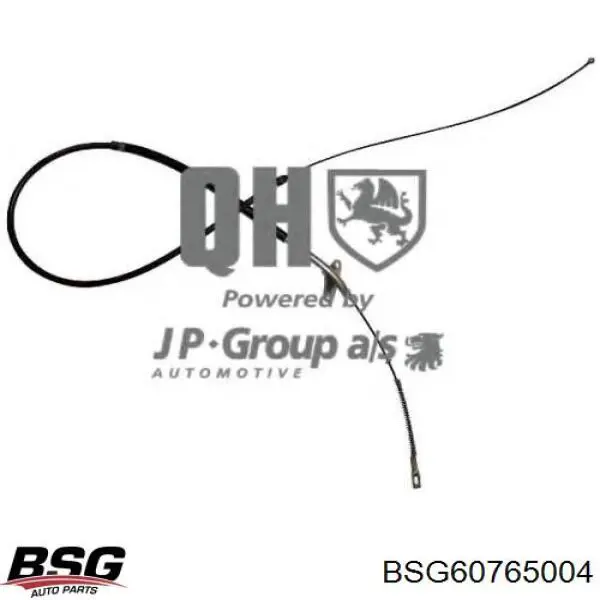 Купити BSG60765004 BSG Трос ручного гальма задній, лівий