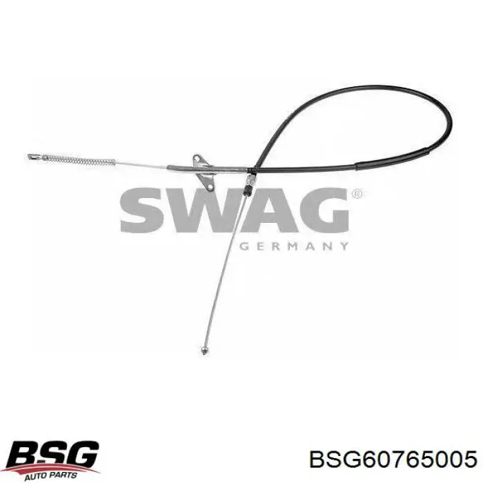BSG60765005 BSG Трос ручного гальма задній, правий
