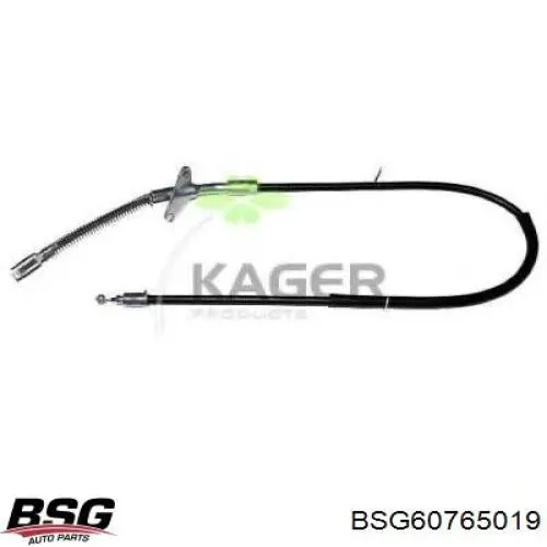 Купити 60765019 BSG Трос ручного гальма задній, правий