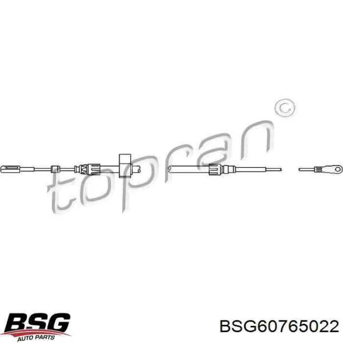 BSG60765022 BSG трос ручного гальма передній