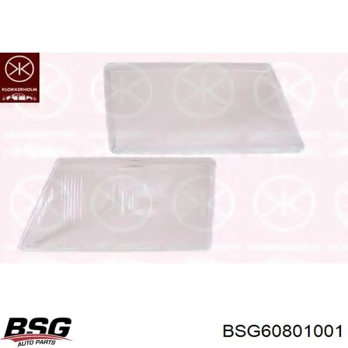 Купити BSG60801001 BSG Скло фари правої