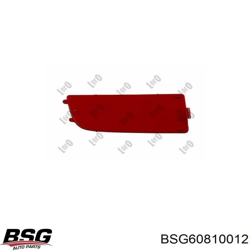 BSG60810012 BSG катафот (відбивач заднього бампера, лівий)