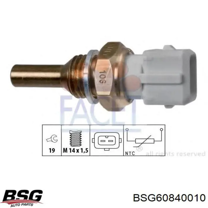 BSG60840010 BSG датчик температури охлоджуючої рідини, на прилад