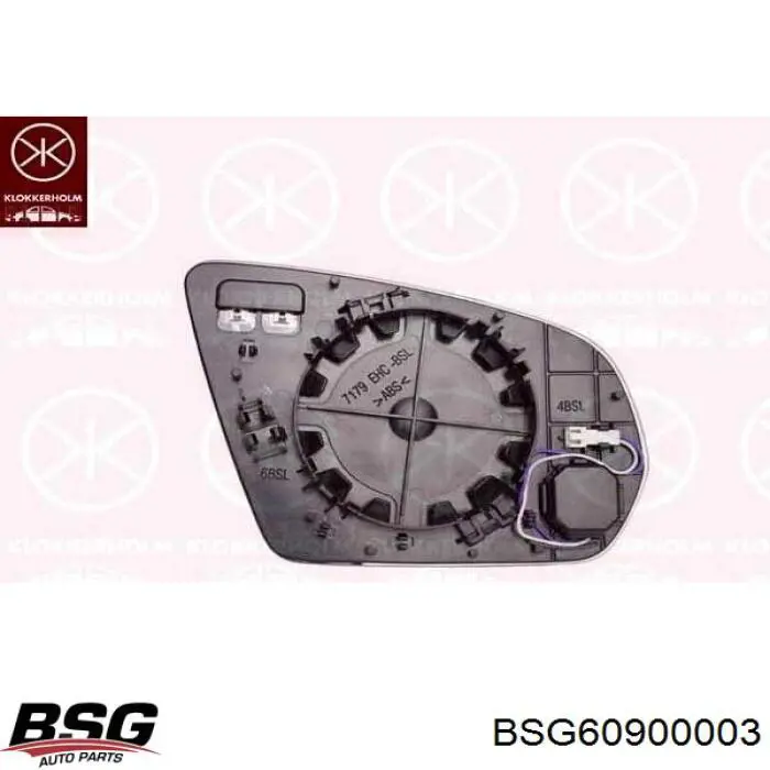 BSG60900003 BSG Праве дзеркало заднього виду