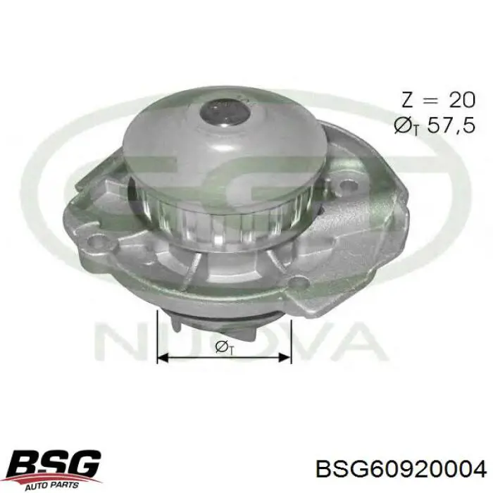 Купити BSG60920004 BSG Бампер задній, ліва частина
