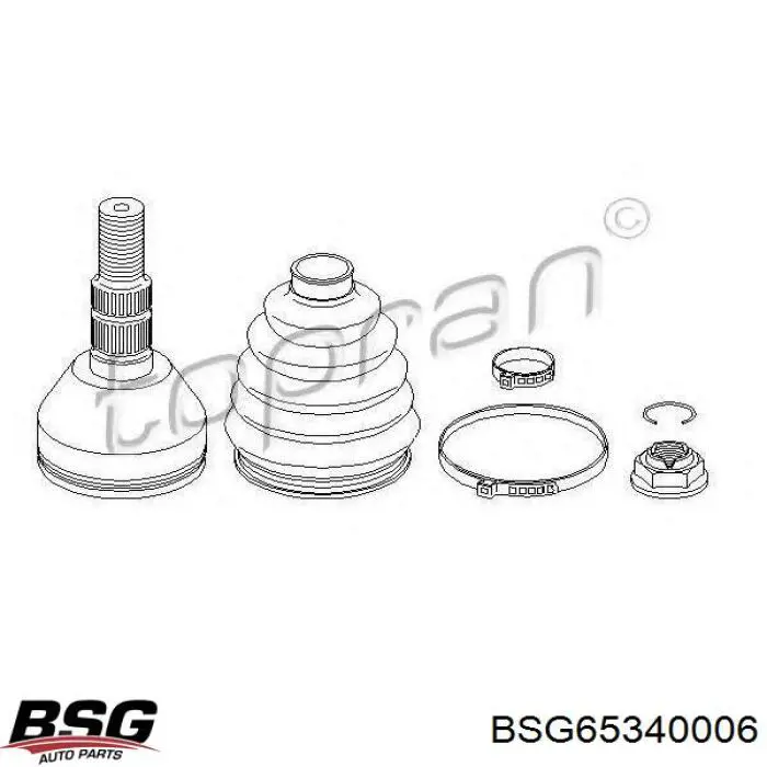 ШРУС зовнішній передній BSG65340006 BSG