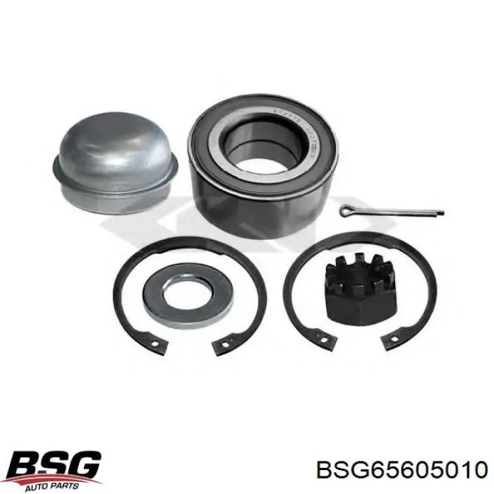 Комплект підшипник маточини передньої BSG BSG65605010 ціна, від 14.16 USD