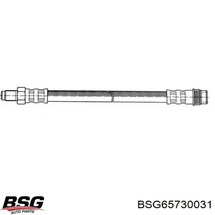 Гнучка гальмівна трубка задня BSG BSG65730031