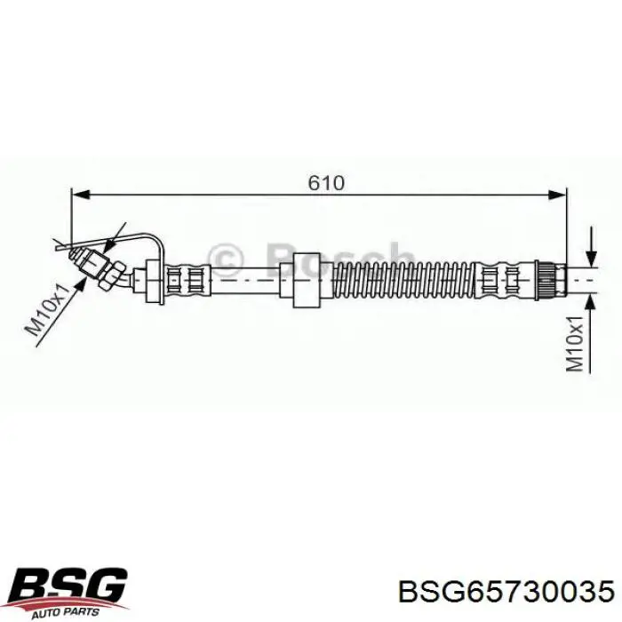 Шланг гальмівний передній Brembo T59192 ціна, від 12.30 USD
