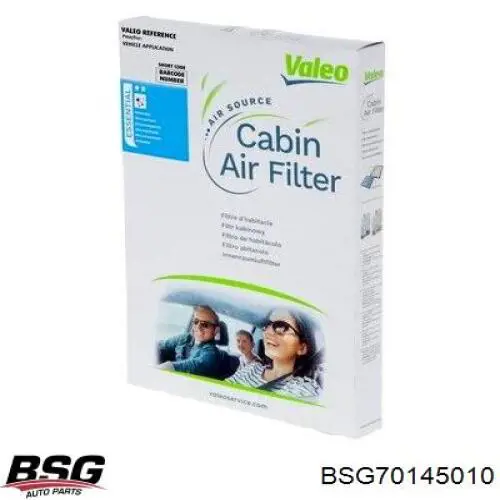 Купити BSG70145010 BSG Фільтр салону вугільний