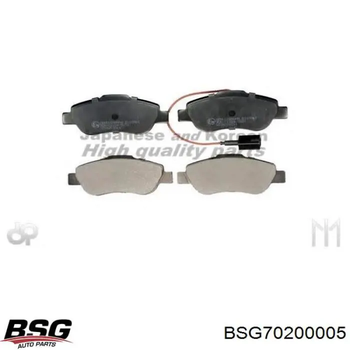 Передні тормозні колодки BSG70200005 BSG