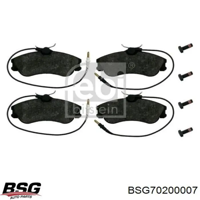 Гальмівні колодки BSG BSG70200007 ціна, від 20.89 USD