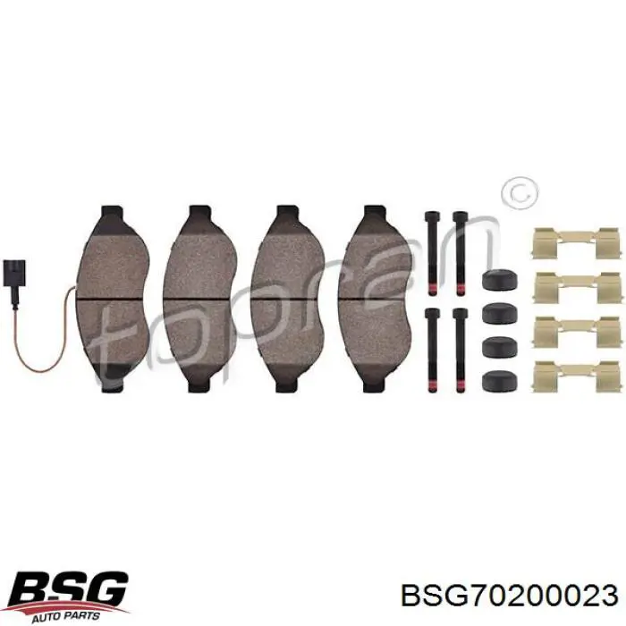 Гальмівні колодки BSG BSG70200023 ціна, від 26.52 USD