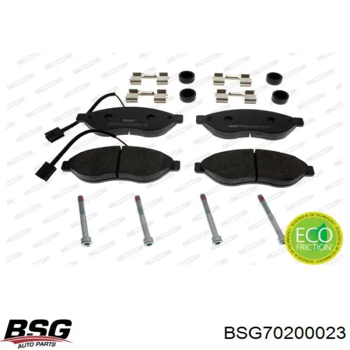 BSG70200023 BSG Передні гальмівні колодки