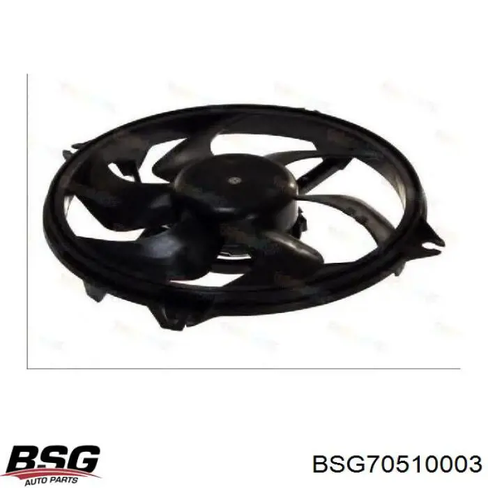BSG70510003 BSG електровентилятор охолодження в зборі (двигун + крильчатка)