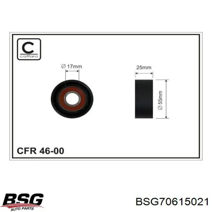 BSG70615021 BSG натягувач приводного ременя