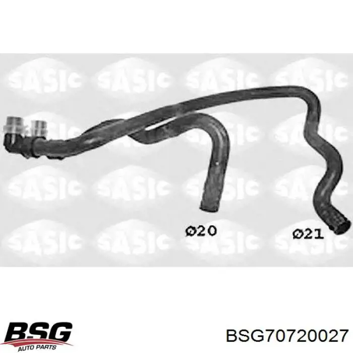 Патрубок грубки BSG BSG70720027 ціна, від 23.14 USD