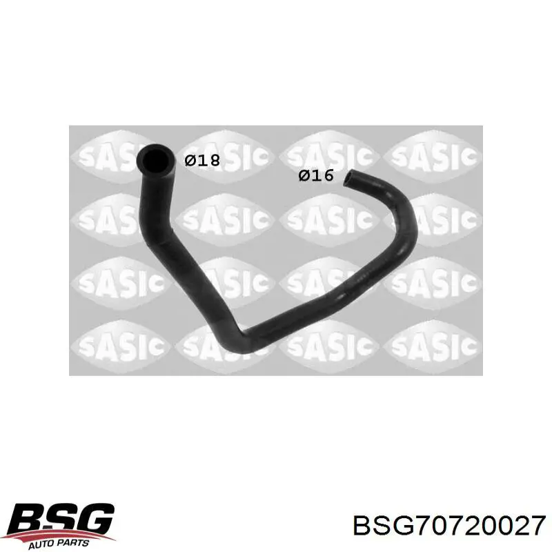 Купити BSG70720027 BSG Шланг грубки/обігрівача