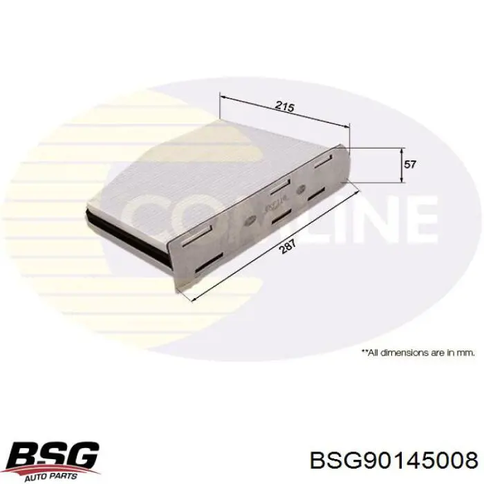 Фільтр повітряний обігрівача BSG BSG90145008 ціна, від 5.54 USD