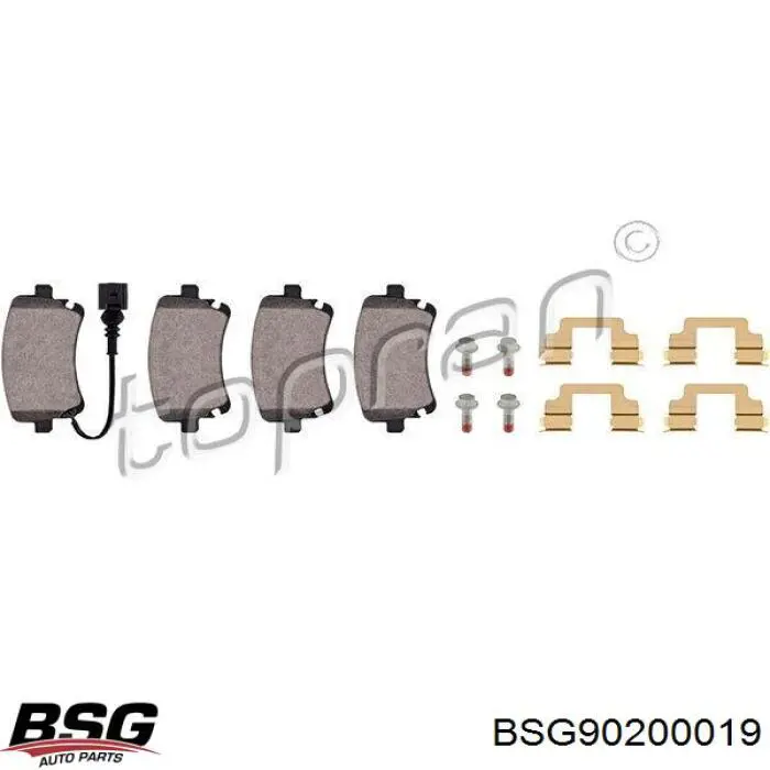 Задні гальмівні колодки BSG BSG90200019 ціна, від 21.37 USD