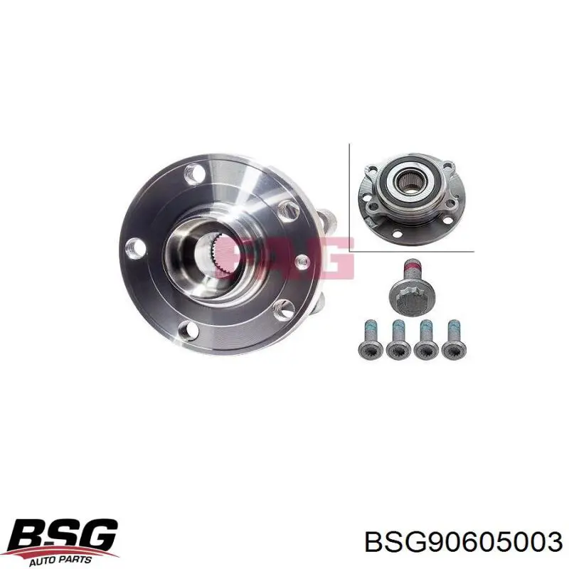 Маточина переднього колеса BSG BSG90605003