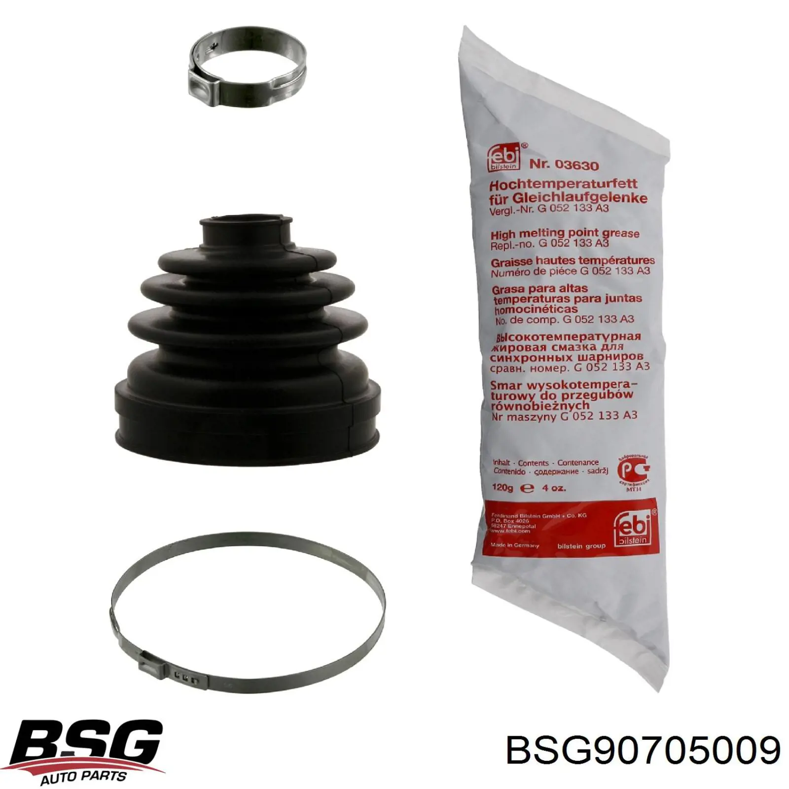 BSG90705009 BSG пильник шруса внутрішній, передній піввісі
