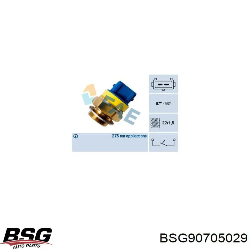 BSG90705029 BSG пильник шруса внутрішній, передній піввісі
