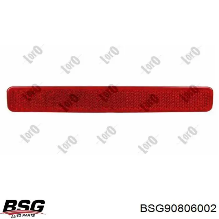Лівий катафот заднього бампера BSG BSG90806002 ціна, від 3.38 USD