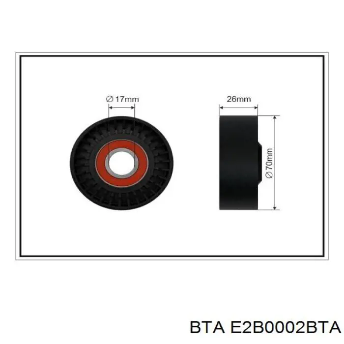 Натяжний ролик BTA E2B0002BTA ціна, від 9.62 USD