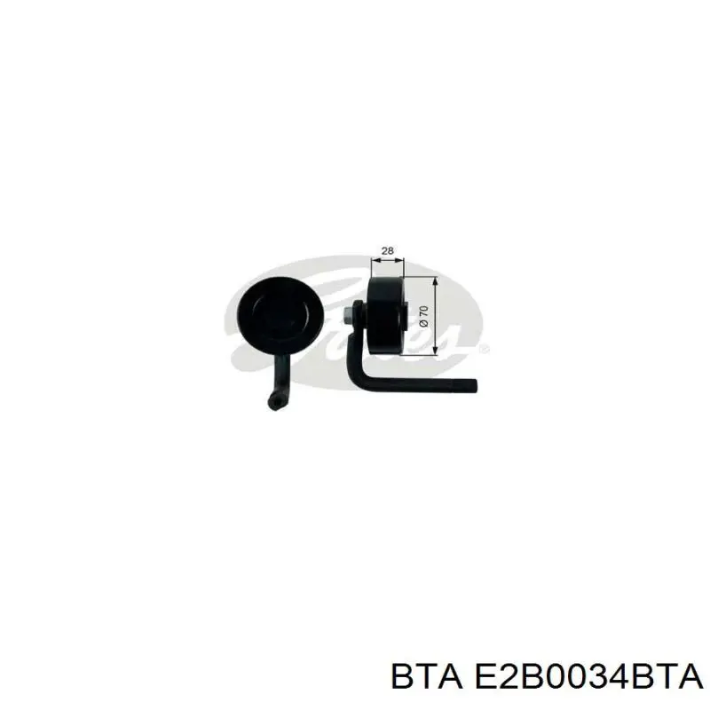 E2B0034BTA BTA ролик натягувача приводного ременя