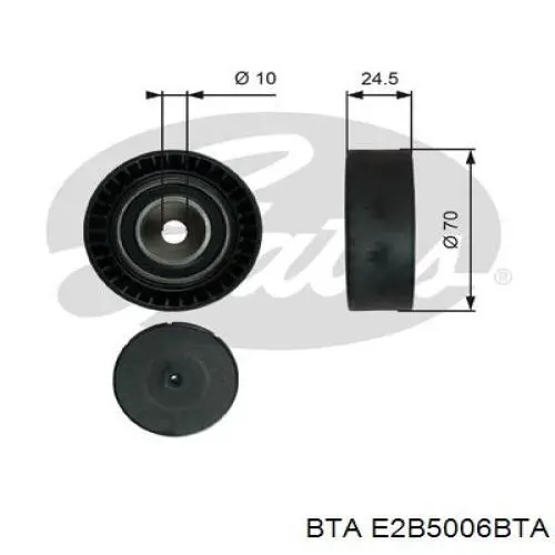 Ролик приводного ременя, паразитний E2B5006BTA BTA
