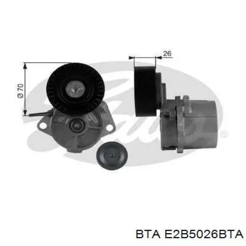 E2B5026BTA BTA ролик натягувача приводного ременя
