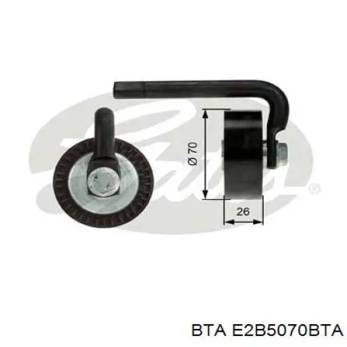 E2B5070BTA BTA ролик натягувача приводного ременя