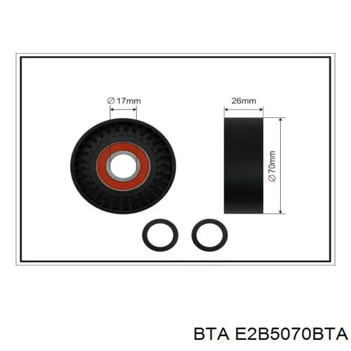 Натяжний ролик BTA E2B5070BTA ціна, від 9.91 USD