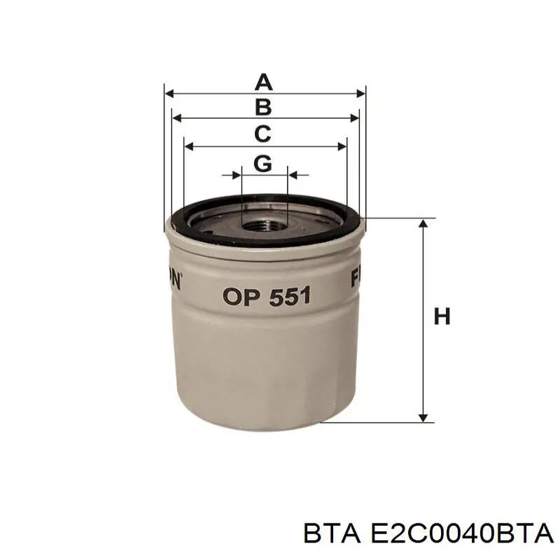 Натяжний ролик E2C0040BTA BTA