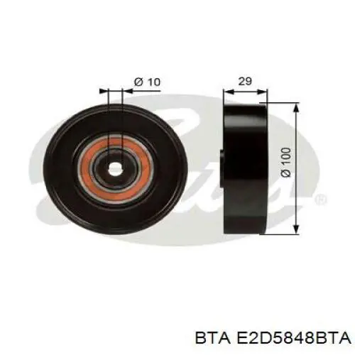 60812349 Fiat/Alfa/Lancia Ролик приводного ременя, паразитний