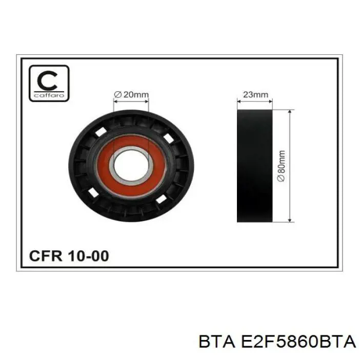 Ролик приводного ременя, паразитний BTA E2F5860BTA ціна, від 11.81 USD