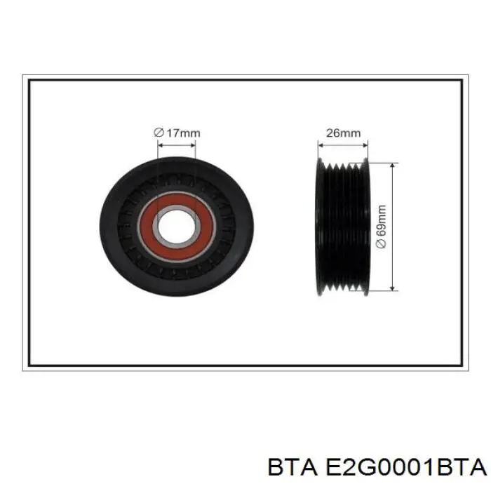 Натяжний ролик BTA E2G0001BTA ціна, від 9.99 USD