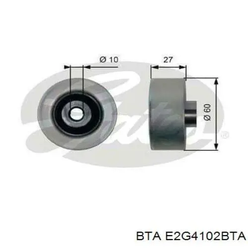 Ролик приводного ременя, паразитний E2G4102BTA BTA