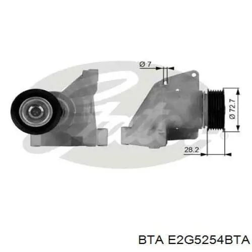 E2G5254BTA BTA Ролик натяжителя ременя агрегатів
