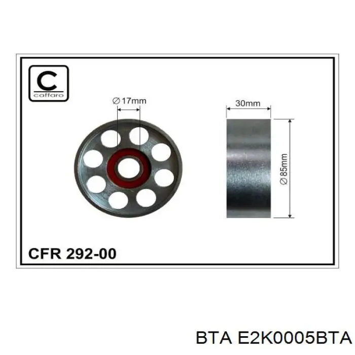 E2K0005BTA BTA ролик натягувача приводного ременя