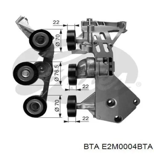 Натяжний ролик BTA E2M0004BTA ціна, від 11.00 USD