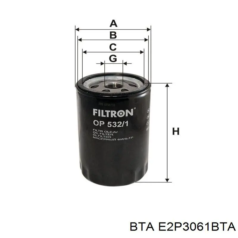 Натягувач приводного ременя BTA E2P3061BTA ціна, від 12.35 USD
