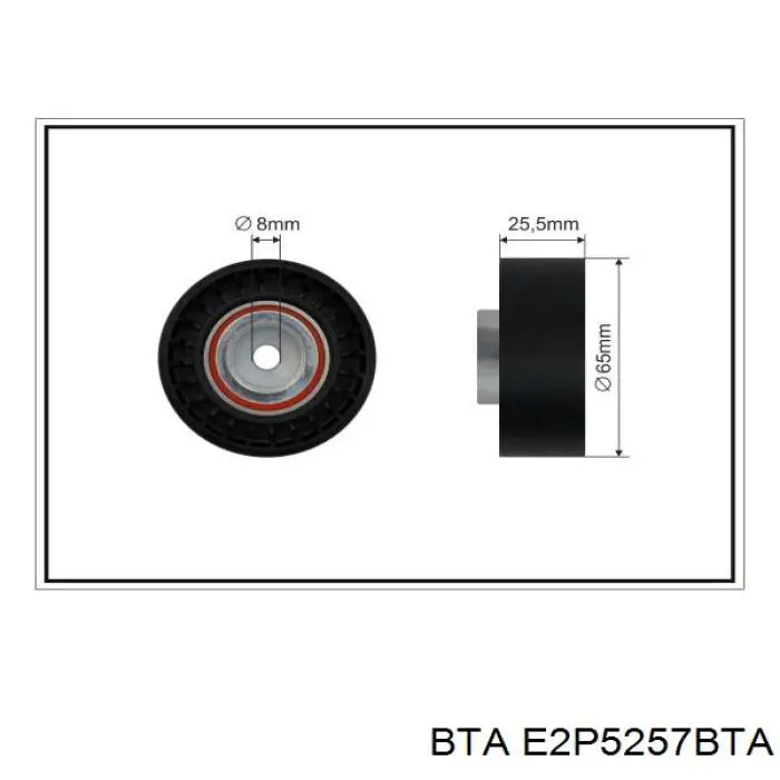 Купити E2P5257BTA BTA Ролик приводного ременя, паразитний